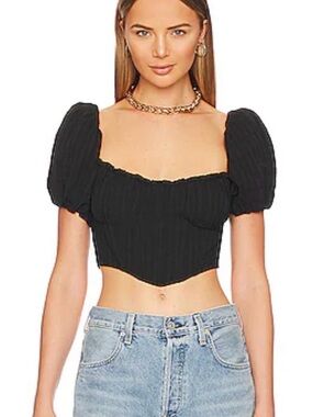 REVOLVE Astr the lable. Paola Top in Black. Worn once!